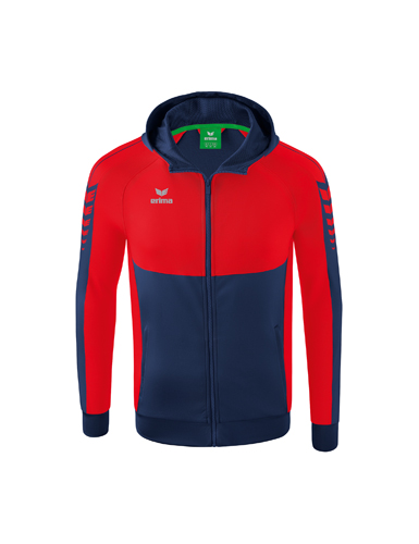 Six Wings Training Jacket with hoodnew navy/red 116