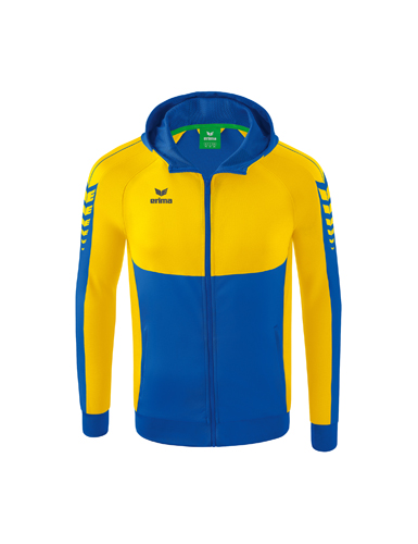 Six Wings Training Jacket with hoodnew royal/yellow 164
