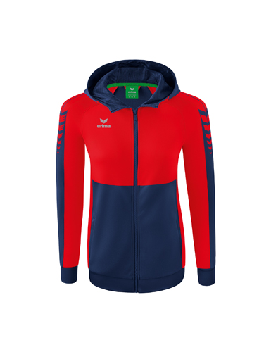 Six Wings Training Jacket with hoodnew navy/red 44