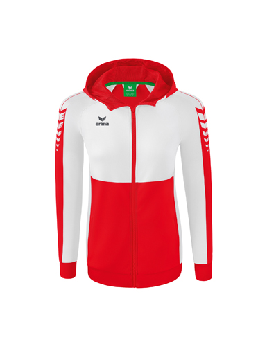 Six Wings Training Jacket with hoodred/white 44