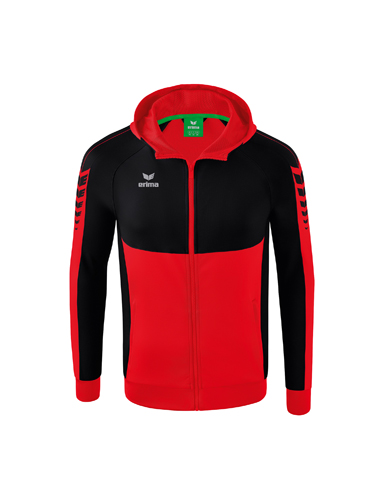 Six Wings Training Jacket with hoodred/black 116