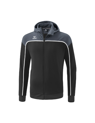 CHANGE by erima Training Jacket with hoodblack grey/slate grey/white S