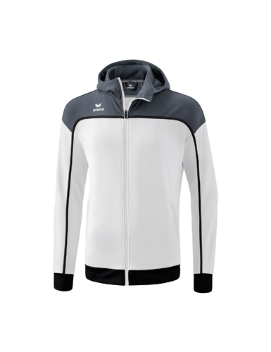CHANGE by erima Training Jacket with hoodwhite/slate grey/black 164