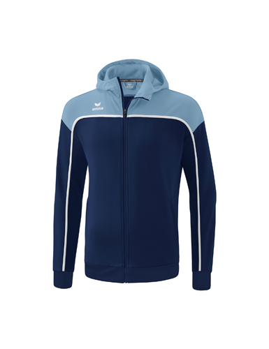 CHANGE by erima Training Jacket with hoodnew navy/faded denim/white 164