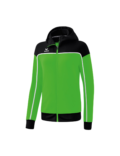 CHANGE by erima Training Jacket with hoodgreen/black/white 44