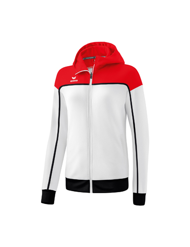 CHANGE by erima Training Jacket with hoodwhite/red/black 34