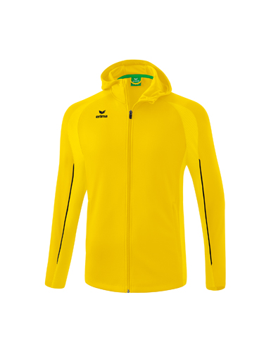 LIGA STAR Training Jacket with hoodyellow/black 164