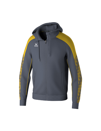 EVO STAR Training Jacket with hoodslate grey/yellow S