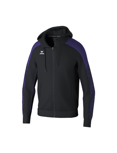 EVO STAR Training Jacket with hoodblack/ultra violet XXXL