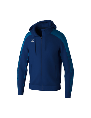 EVO STAR Training Jacket with hoodnew navy/mykonos blue XXXL