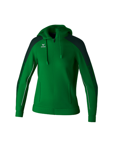 EVO STAR Training Jacket with hoodemerald/pine grove 44