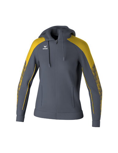 EVO STAR Training Jacket with hoodslate grey/yellow 34