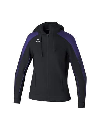 EVO STAR Training Jacket with hoodblack/ultra violet 44