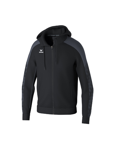 EVO STAR Training Jacket with hoodblack/slate grey 116